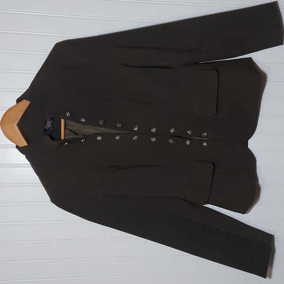 Scarlett Darkness steampunk military style blazer jacket sz M - NWT - Picture 2 of 9